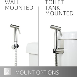 Wholesale Portable Stainless <strong>Steel</strong> Bathroom <strong>Bidet</strong> Sprayer Double Mode Handheld Toilet Shower on Sale - Product Image 5