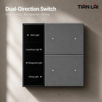 M17-1K-ZTSP Améliorez votre espace avec un interrupteur tactile PC Tuya Zigbee 1 voie 16A 3500W compatible Alexa Google Home, avec fonction relais et mode scène