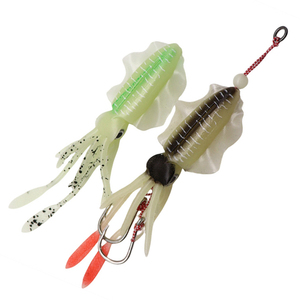 15 cm12cm10cm morbido esca bionica a forma di calamaro farfalla luminosa in plastica con ali sottili per la pesca della spigola - Product Image 1