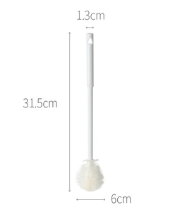 Brosse <span class=keywords><strong>de</strong></span> nettoyage multifonctionnelle en silicone écologique PP pour la cuisson/la cuisson/le barbecue Tête pliable à long manche en plastique - Product Image 2