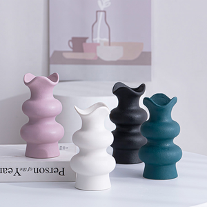 Décoration de jardin créative en céramique colorée vase à fleurs sèches <span class=keywords><strong>eau</strong></span> fleurs surélevées table salon décoration florale - Product Image 1