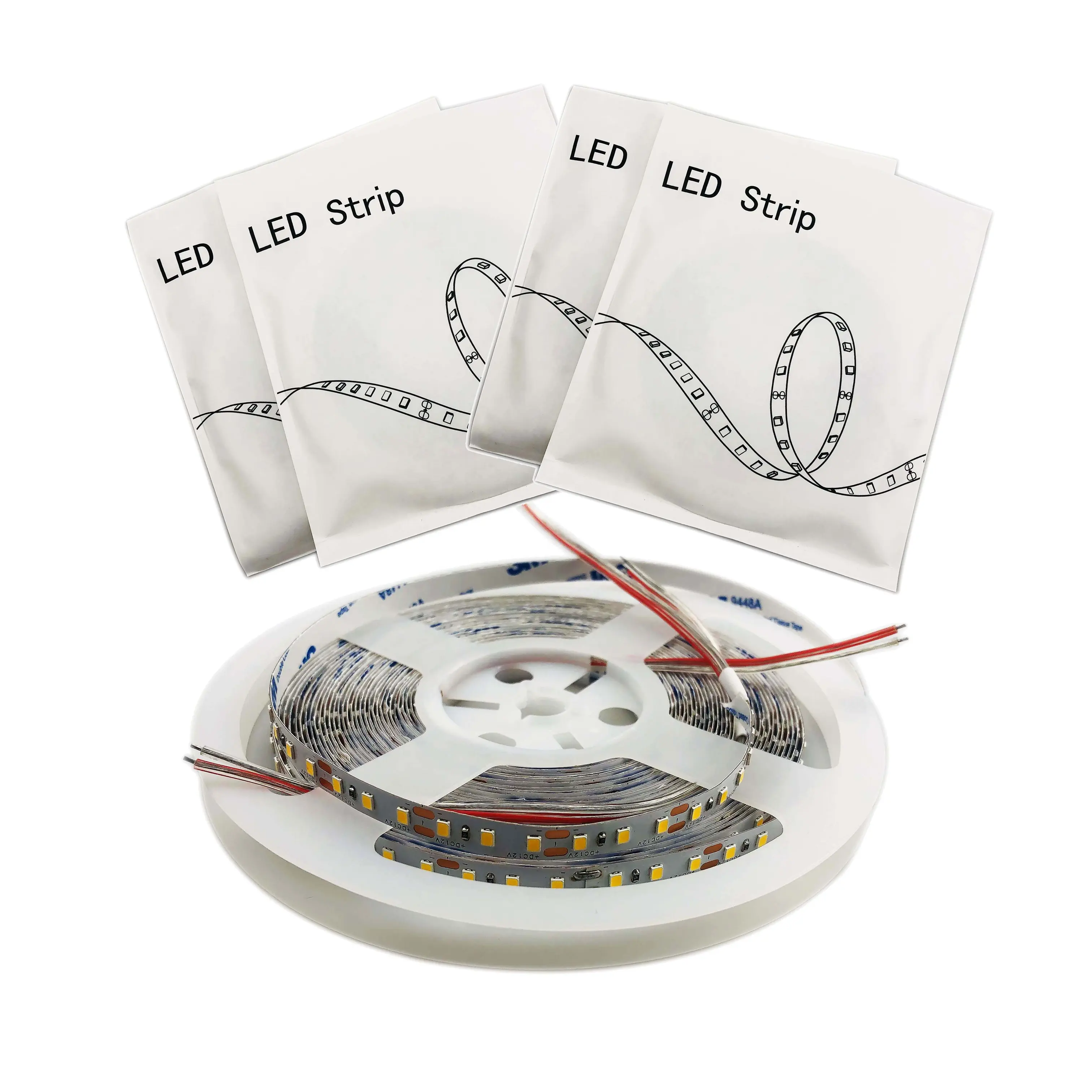 Flexible LED Strip Lights SMD 2835 16.4ft/5m LED Ribbon 120LEDs Daylight White Tape Light 12V Under Cabinet Lighting Strips