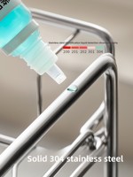 Égouttoir à vaisselle double couche LANZYLO en acier inoxydable, résistant à la rouille, anti-basculement, antidérapant, organisateur de cuisine pour évier