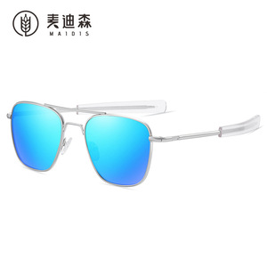 Maidis Aviator Sunglasses Gold Metal Frame Polarized TAC Lens UV400 Men Driving Sun Glasses - Product Image 4
