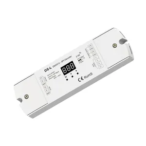 Decodificador de voltaje constante DMX512 a SPI de 4 canales, frecuencia PWM Digital con control de RF2.4GHz para luz LED RGB/RGBW, 5-24VD, 2 canales, 2 canales, 2 canales