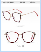 Montures de lunettes optiques œil de chat en gros pour femmes, en acétate et métal, monture complète surdimensionnée, lunettes de vue tendance avec pont doré