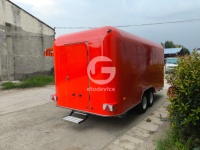 Etodevice Remorque de cuisine mobile colorée de 5 m (16,4 pi) très populaire, remorque de concession alimentaire à vendre
