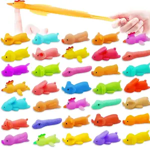 Finger Sling shot Meeres tier Dinosaurier Fliegendes Huhn Weiches Katapult Zappeln Spielzeug Dehnbare Schleudern TPR Spielzeug Für Kinder