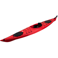 Kayak de mer de 4.2m, meilleure qualité, siège dans le kayak, bateau de tourisme gonflable, en plastique LLDPE, canoë avec palettes