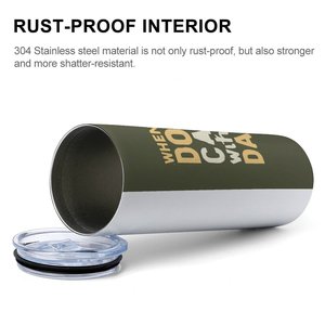 Custom Pattern Straight Car Tumbler 20oz Double Wall Stainless Steel <b>Insulated</b> Leakproof <b>Cup</b> - Product Image 6