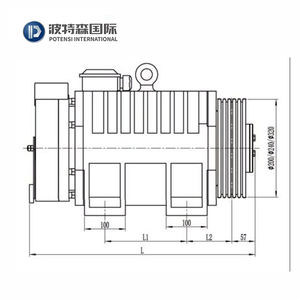 Permanentmagnet-Synchron-Geraless-Traktion maschine MONA 200 MONA200,450kg, 1,0 M/s - Product Image 4