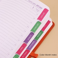 2026 Version anglaise A5 calendrier quotidien cahier 365 jours gestion du temps planificateur couverture thermique reliure thermique couverture en cuir école