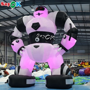 Robot gonflable publicitaire personnalisé Sayok, robot de dessin animé <span class=keywords><strong>géant</strong></span>, modèle gonflable de <span class=keywords><strong>super</strong></span>-héros avec éclairage - Product Image 6