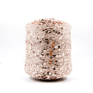 COOMAMUU Bling <strong>Sequin</strong> <strong>Yarn</strong> for Knitting New Fancy Blended <strong>Yarn</strong> for Weaving Clothes Cotton <strong>Yarn</strong> With <strong>Sequin</strong> - Product Image 3