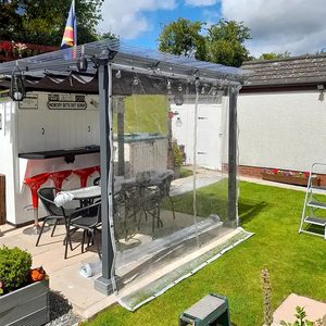 Nhanh Chóng Vận Chuyển 8x10ft PVC Rõ Ràng Tấm Bạt Mùa Đông Patio Bìa Cho Bar Nhà Hàng Ngoài Trời Ăn Uống Tuyết Bảo Vệ Tùy Chỉnh - Product Image 2