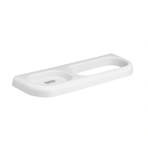Porte-savon et porte-serviettes combinés série Linea blanc 15,5 cm de largeur 3,5 cm de longueur - Product Image 3