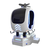 Simulador de realidad virtual VR Flight Shooting 9D Diseño bonito para centros comerciales de interior y exterior Funciona con monedas públicas-Fibra de vidrio