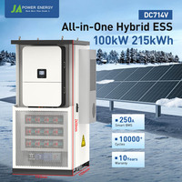 Armoire de batterie extérieure haute tension JApower 100kW 215kWh pour onduleur hybride Deye IP65 Refroidissement par air Stockage d'énergie commercial