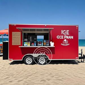 Tam Catering donanımlı gıda kamyon <span class=keywords><strong>Hot</strong></span> <span class=keywords><strong>Dog</strong></span> yemek sepeti abd tam restoran mutfak ekipmanları ile özelleştirilmiş gıda römork - Product Image 2