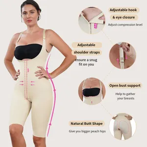 S-SHAPER पोस्ट-ऑपरेटिव वसूली सर्जिकल 1 में 3 Shapewear अंगवस्त्र पोस्ट सर्जरी के बाद Fajas Colombianas प्रसवोत्तर अंडरवियर