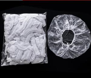 Gorros de pelo de PE desechables largos de 21 "de alta calidad, 100 Uds., gorros de ducha para salón de belleza, extensión de pestañas de maquillaje profesional - Product Image 6