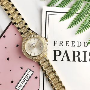 Montres en diamant pour femmes, montres élégantes pour dames, montres à quartz, bracelet en acier, résistantes à l'eau, montres décontractées - Product Image 5