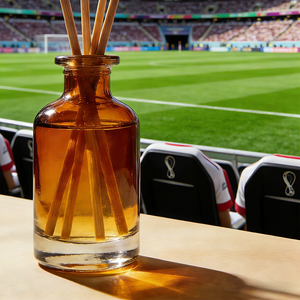 Diffuseur de parfum en verre ambré sur le thème du football Coupe du Monde 2026 pour soirées de supporters, vente en gros, décoration d'ambiance pour matchs - Product Image 5
