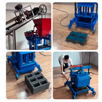 Machine industrielle électrique mobile de fabrication de blocs de maçonnerie avec ligne de production de briques creuses en sable 220V/380V Marque MD