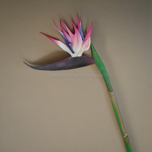 CM-TH1229 artificiali tropici fiori decorazioni per la casa morbido PVC artificiale vero tocco uccello del paradiso pianta fiore