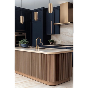 Tủ bếp sơn mài tối với thiết kế hiện đại và tiết kiệm không gian cho nhà bếp - Product Image 5