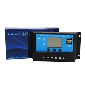 Carspa12v 24v 48v PWM Solar Charge Controller USB LCD Display PWM Charger Home Use Solar Power Energy Storage System