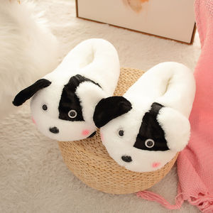 Pantoufles de maison en fourrure pour femme, pantoufles d'hiver à l'épreuve des animaux - Product Image 3