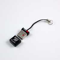 Lecteur de carte TF externe ultra-mini portable USB 2.0 haute vitesse pour téléphone et utilisation embarquée