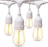Livraison rapide, guirlande lumineuse extérieure IP65, 10 m, 10 ampoules suspendues E27 S14, à intensité variable, avec prise, pour la décoration de fête