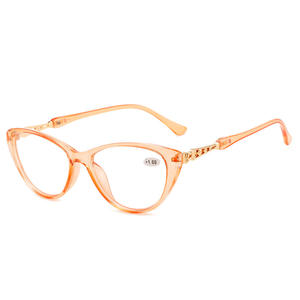 Lunettes de lecture en plastique pour femmes presbytes, logo personnalisé, oeil de chat à la mode, vente en gros - Product Image 4