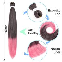 Cheveux synthétiques tressés Amygirl Y-4X pré-étirés, sans démangeaisons, pour permanente à l'eau chaude, texture Yaki, volumineux, cheveux à tresser de qualité supérieure