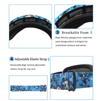 Lunettes de sport pour la neige, protection UV400, verres polarisés miroir, lunettes de ski OEM, lunettes de snowboard, lunettes de sécurité, logo personnalisé