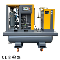 Compresseur d'air portable à vis 5,5 kW 7,5 kW 15 kW 22 kW avec réservoir d'air de 300 L 500 L 600 L, sécheur d'air et filtres à air