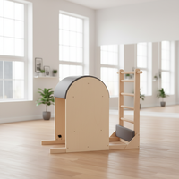 MJD W17A Pilates Ladder Barrel de Madera de Arce, Duradero, Portátil, para Adultos, Equipo de Ejercicio para Yoga y Salud en Casa/Estudio, Garantía de 3 Años