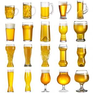 Verres à bière personnalisés en gros avec logo soufflé à la main, verres à vin de football mondial, ensemble de verres à bière pas chers, verres à bière pilsner artisanaux transparents - Product Image 1