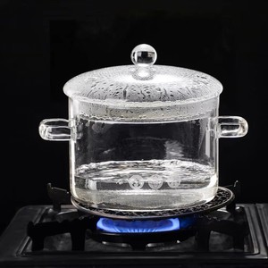 价格实惠的现代式大容量耐热洗碗机可用加厚玻璃锅具，带双把手和盖子 - Product Image 2