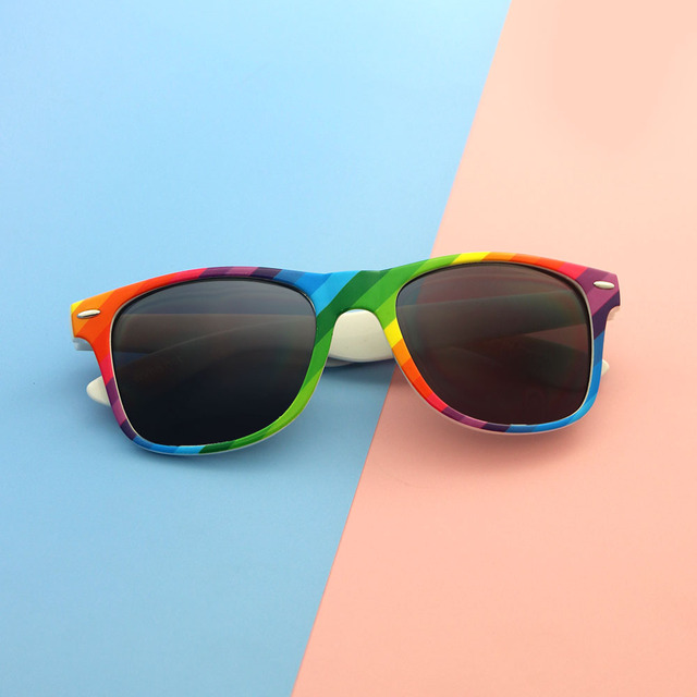 Promotion Rainbow Sunglasses New Model Designer Fashion Sun Glasses UV400 Retro Trendy Sunglasses