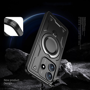 Supporto ad anello girevole in metallo <span class=keywords><strong>Cover</strong></span> per telefono in TPU per <span class=keywords><strong>Xiaomi</strong></span> Redmi Note 14 Pro 13/<span class=keywords><strong>xiaomi</strong></span> 14c/redmi 13c - Product Image 3