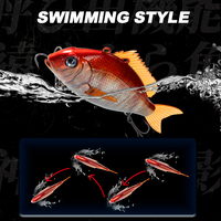 Leurres de pêche OEM personnalisés VIB pour l'hiver, 50mm/11g, 65mm/24g, leurres coulants pour la pêche au brochet et au bar, leurres de traîne avec hameçons.