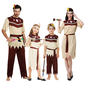 Costume de Caveman Primitif et d'<span class=keywords><strong>Indien</strong></span> Américain pour Hommes et Femmes, Costume de Couple pour Halloween, Fête Masquerade, Spectacle Scénique, Costume 2025 - Product Image 2