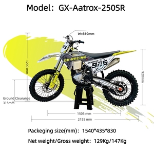 GX-Aatrox-250SR 250cc 4 Tiempos con Suspensión de Amortiguación, Bestia Todoterreno |   Motor de 34 HP DOHC Refrigerado por Agua con Suspensión de Doble Cámara para Superar Todo - Product Image 2