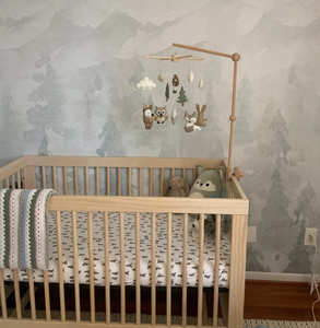 Animaux de la forêt <span class=keywords><strong>mobile</strong></span> pour bébé cadeau de douche de bébé nouveau cadeau pour bébé animaux en feutre jouet <span class=keywords><strong>mobile</strong></span> forestier forestier - Product Image 3