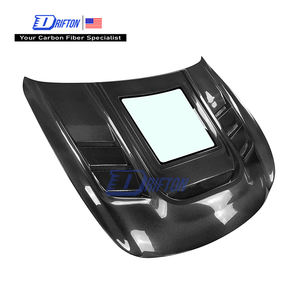Capó de Fibra de Carbono Estilo Ventana de Motor Transparente para INFINITI G37 Coupé 2008-2015 - Product Image 1