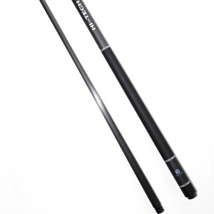 Queue de billard Hi-Tech en fibre de carbone, 2 sections, noire, pour coup de break, durable - Product Image 1