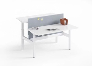 냉각 기술을 특징으로하는 현대적인 미니멀리스트 금속 사무실 책상 및 의자 스위트 - Product Image 4